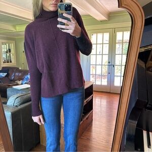 Athleta two tone merino wool sweater